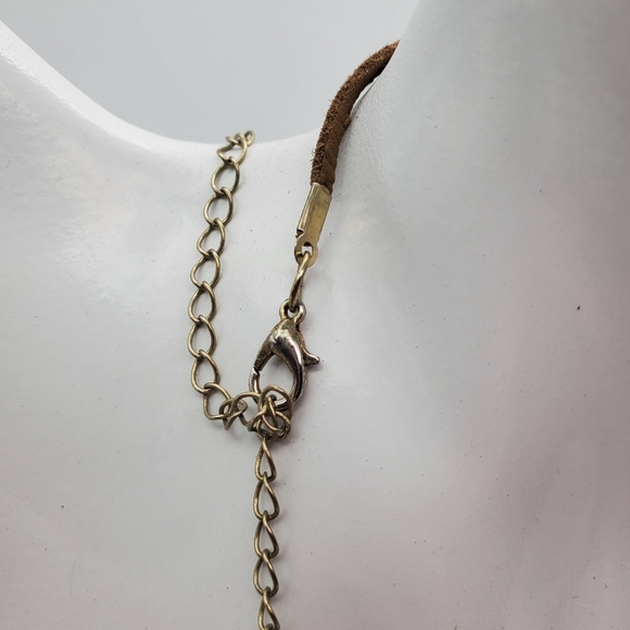 Native tribal spacer bead round necklace N1517 - Picture 3 of 4